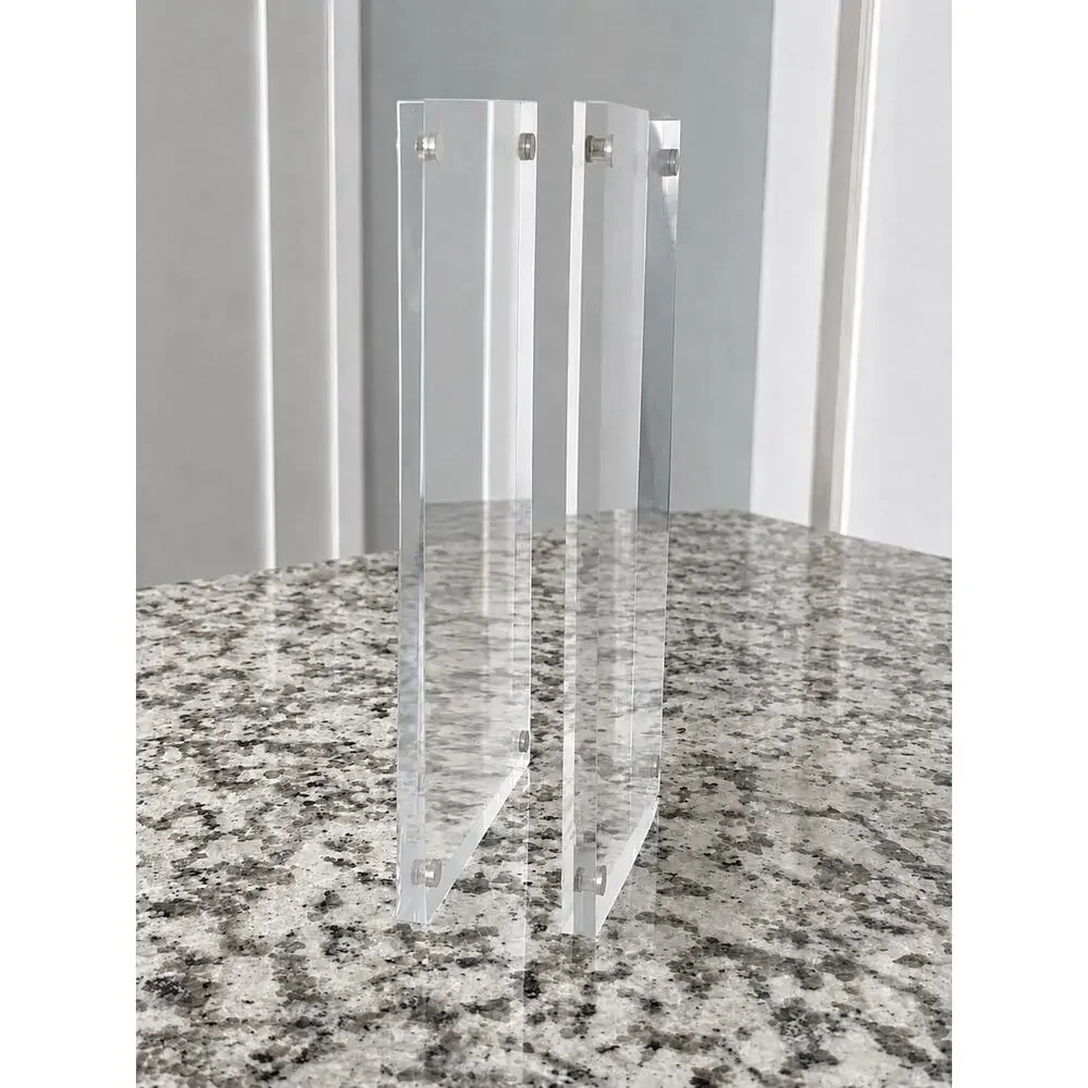 9 Pack 4x6 Magnetic Acrylic Picture Frames Clear Double Sided Tabletop